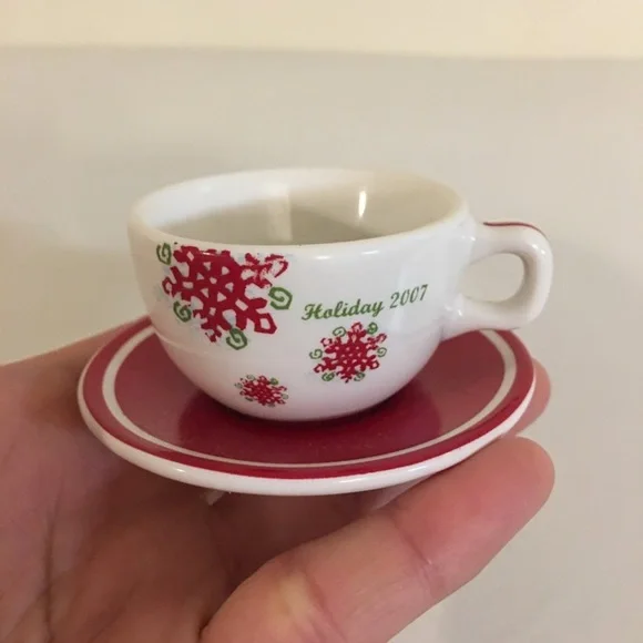 Holiday Starbucks Teacup Ornament 2007 - Picture 7 of 8